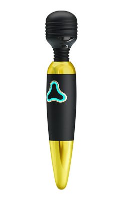Pretty Love Body Wand With Led Light - Black and Gold