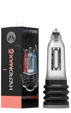 Bathmate Hydromax5 Penis Pump Waterproof Crystal Clear