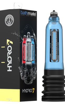 Bathmate Hydro7 Penis Pump Waterproof Aqua Blue