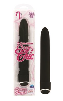 7 Function Classic Chic 6 Inches Vibe - Black