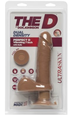 The D - Perfect D Vibrating 7" - Caramel