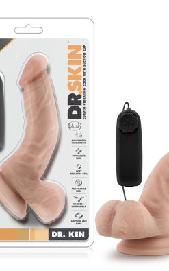 Dr. Skin - Dr. Ken - 6.5 Inch Vibrating Cock With Suction Cup - Vanilla