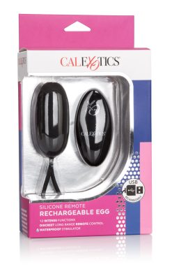 Silicone Remote Rechargeable Egg - Black