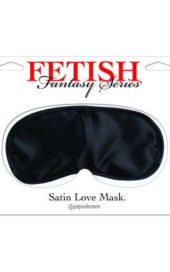 Satin Love Mask - Black