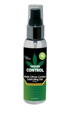 Higher Control Male Climax Control Lubricating Gel With Hemp - 2 Fl. Oz. / 60 ml