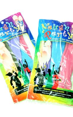 Naughty Party Balloons - Penis - 8 Pack - Assorted Colors