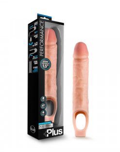 Performance Plus - 10 Inch Silicone Cock Sheath Penis Extender - Vanilla