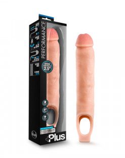 Performance Plus - 11.5 Inch Silicone Cock Sheath Penis Extender - Vanilla