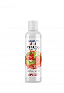 Swiss Navy 4-in-1 Playful Flavors - Strawberry Kiwi Pleasures