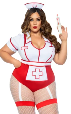 Plus Nurse Feelgood Sexy Costume Red