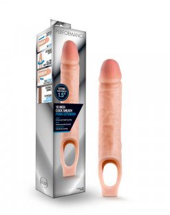 Performance - 10 Inch Cock Sheath Penis Extender - Vanilla