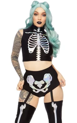 Holographic Skeleton Costume