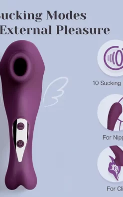 Tracy's Dog P. Cat Sucking Vibrator - Purple
